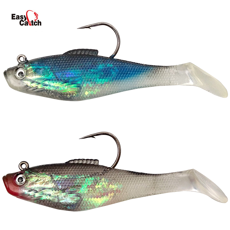 Fishing Hook Size - 6 ピース/バッグ釣りルアー釣りフック付きジギングソフトルアーシリコン釣りフック用タックルサイズ 6 センチメートル 8 センチメートル