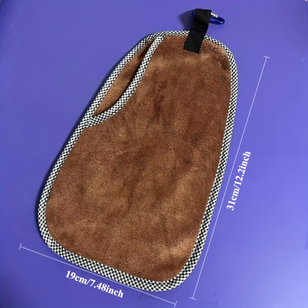 Fishing Hook Size - フック付き釣り用タオル 簡単拭き取りデザイン 速乾性生地 キャンプタオル コンパクトサイズ ハンズフリーで持ち運び可能