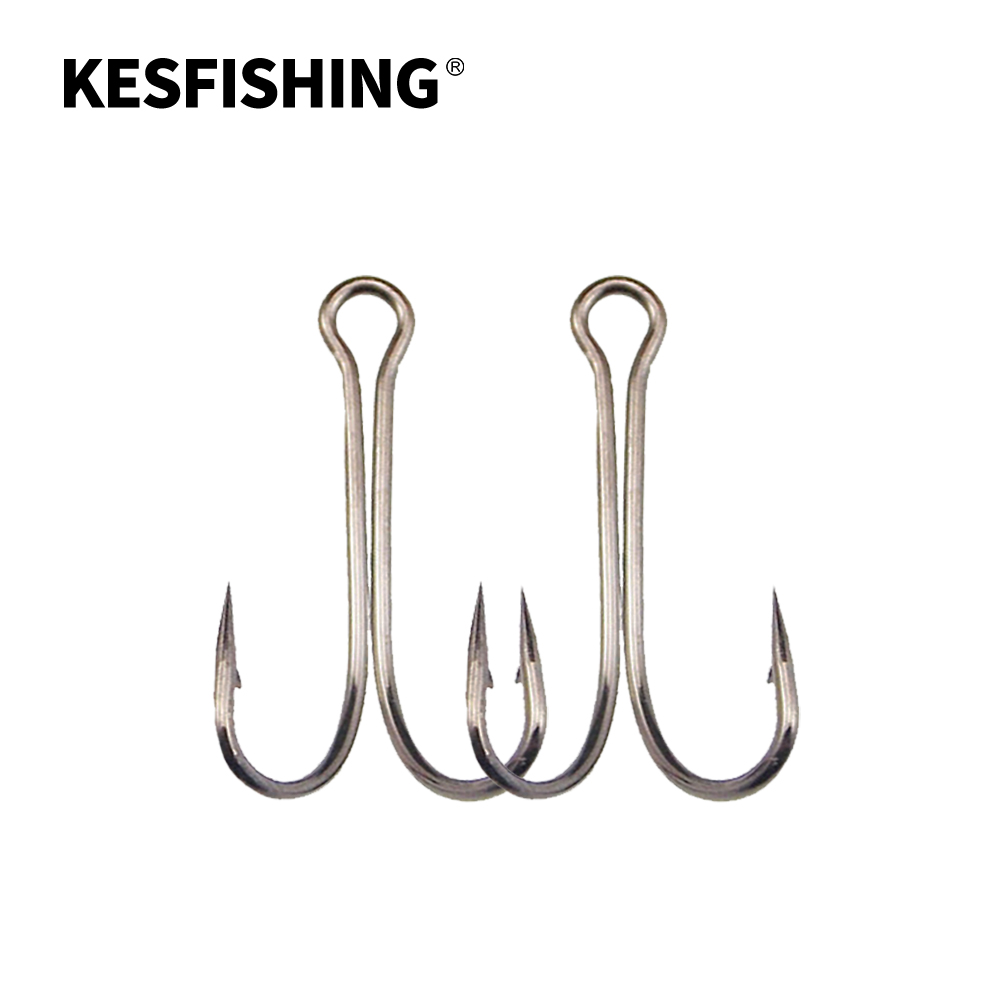 Fishing Hook Weedless - KESFISHING ダブルフック ウィードレスフィッシングフック ソフトベイトやフロッグルアー用 釣り具 バス・パイク用