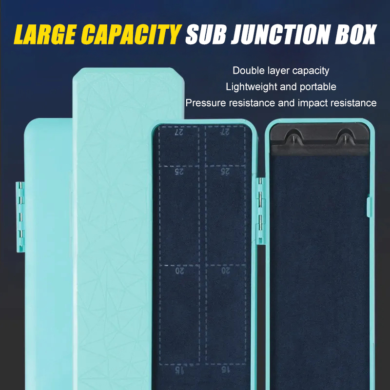 Fishing Hook Box - ミニケーブルボックス シンプルフィッシング 競技用釣り針収納ボックス フィッシングブラックピット