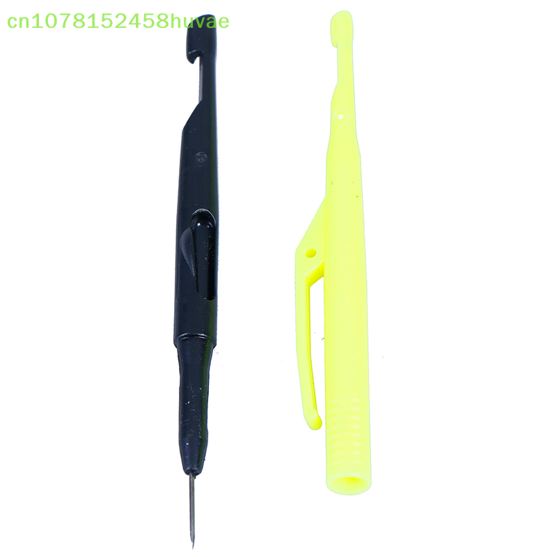 Fishing Hook Sharpener - 2個入り プラスチック製フック外し ディスゴルジャー ノットピッカー タイアー ティア