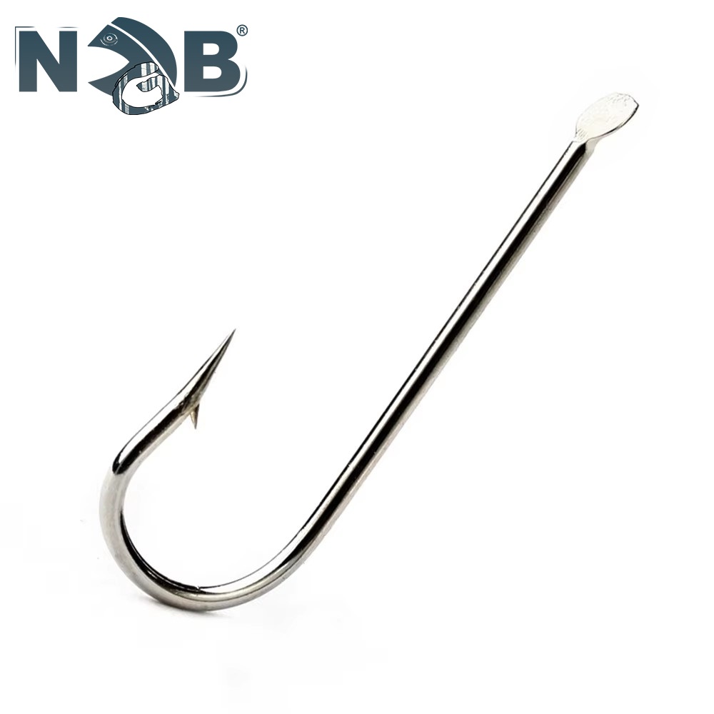 Fishing Hook Offset - NGB 1799N 高炭素鋼平丸フック 100 個/ロット 1