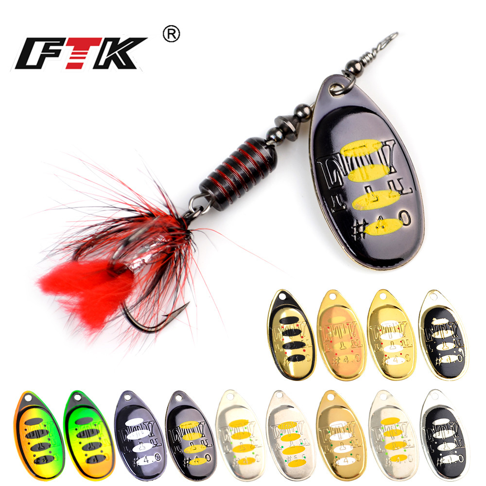 Fishing Hook Treble - NGB 1個入りスピナーベイトスプーンルアー メタルフィッシングルアー 13色 7.5g 12g