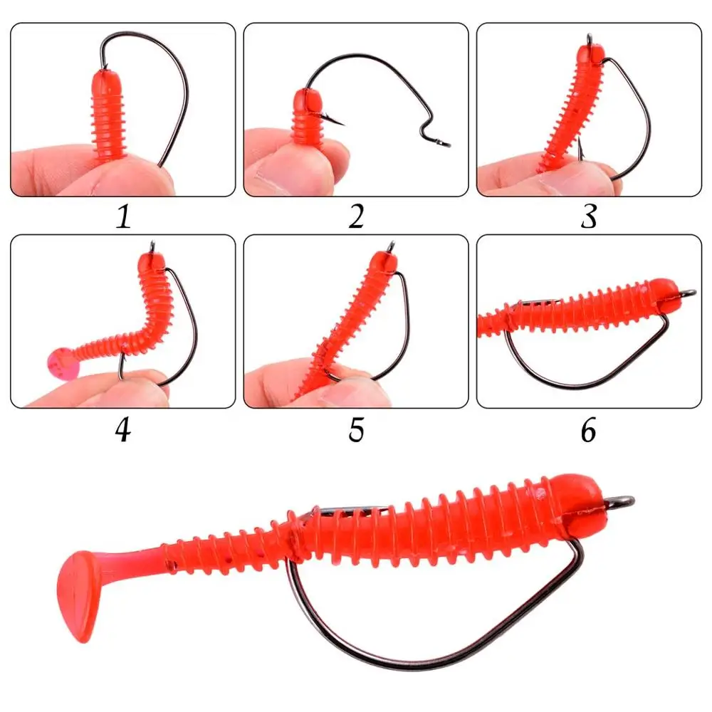 50個入り ワイドベリー クランクベイトフック ソフトワーム - Fishing Hook Offset のレビューと価格