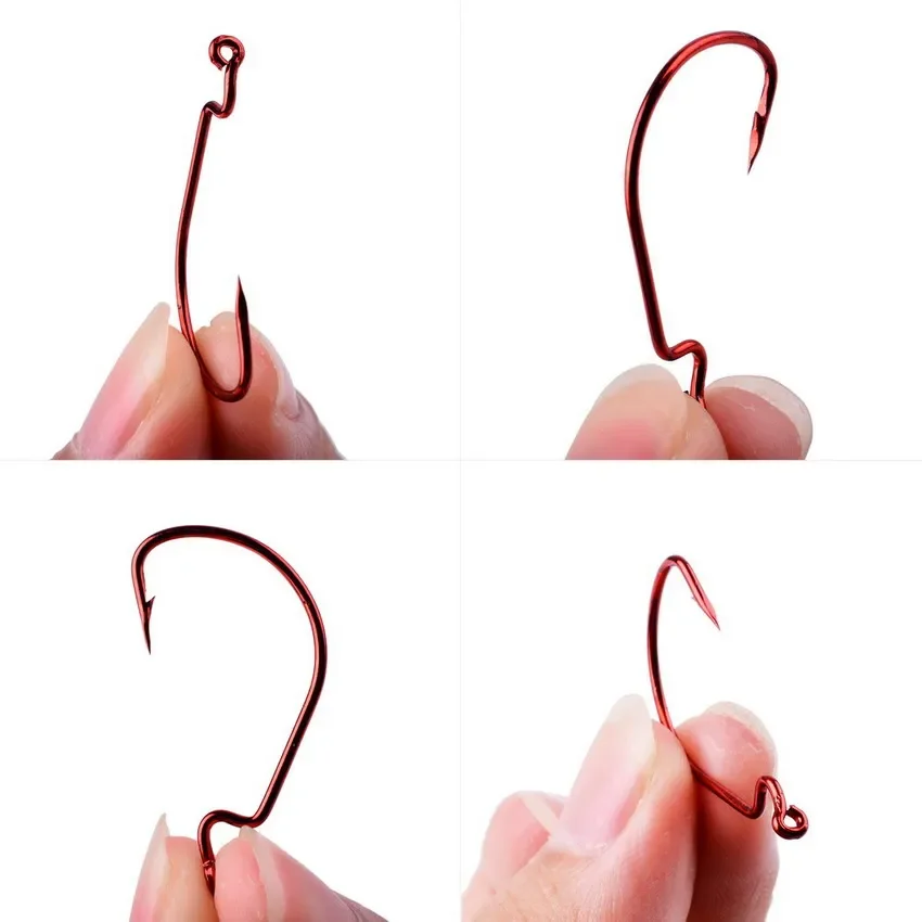 50個入り ワイドベリー クランクベイトフック ソフトワーム - Fishing Hook Offset のレビューと価格