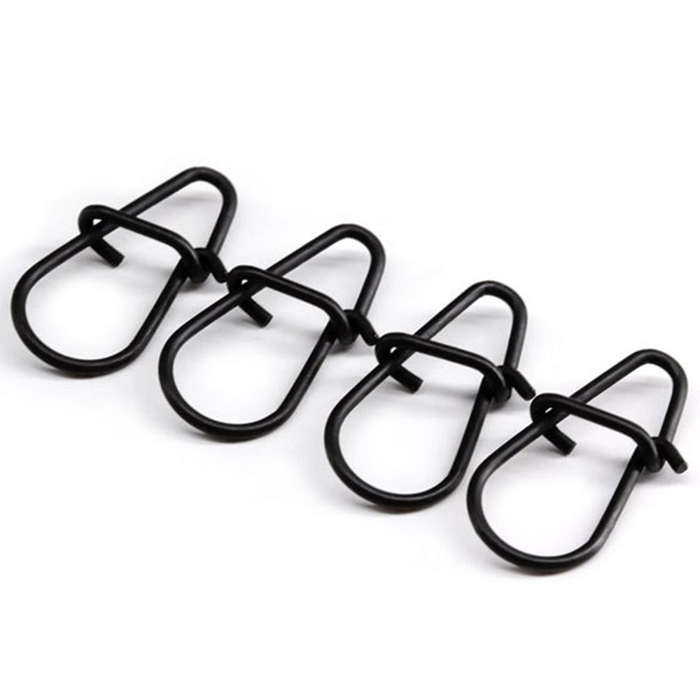 100 ピース/ロットマットブラックスナップ釣りバレルスイベ - Fishing Hook Box のレビューと価格