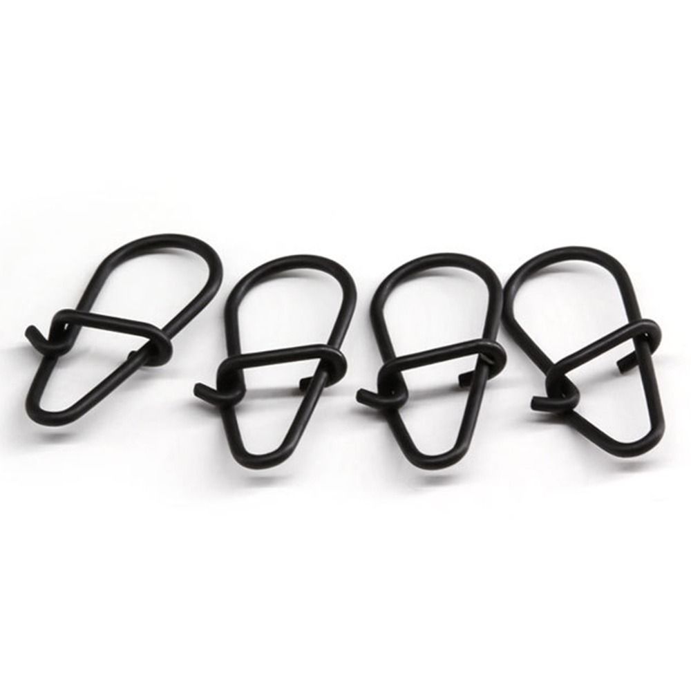 100 ピース/ロットマットブラックスナップ釣りバレルスイベ - Fishing Hook Box のレビューと価格