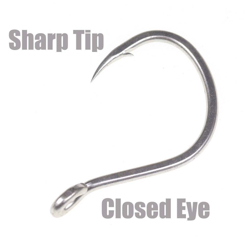 高炭素鋼の釣り針,塩水釣り,マット,錫,錆びない,とげのある - Fishing Hook Offset のレビューと価格
