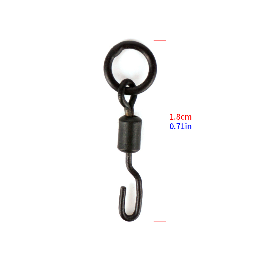 ヒリシ 200個入り コイ釣り用スイベルスナップ ソリッドリ - Fishing Hook Stainless Steel のレビューと価格