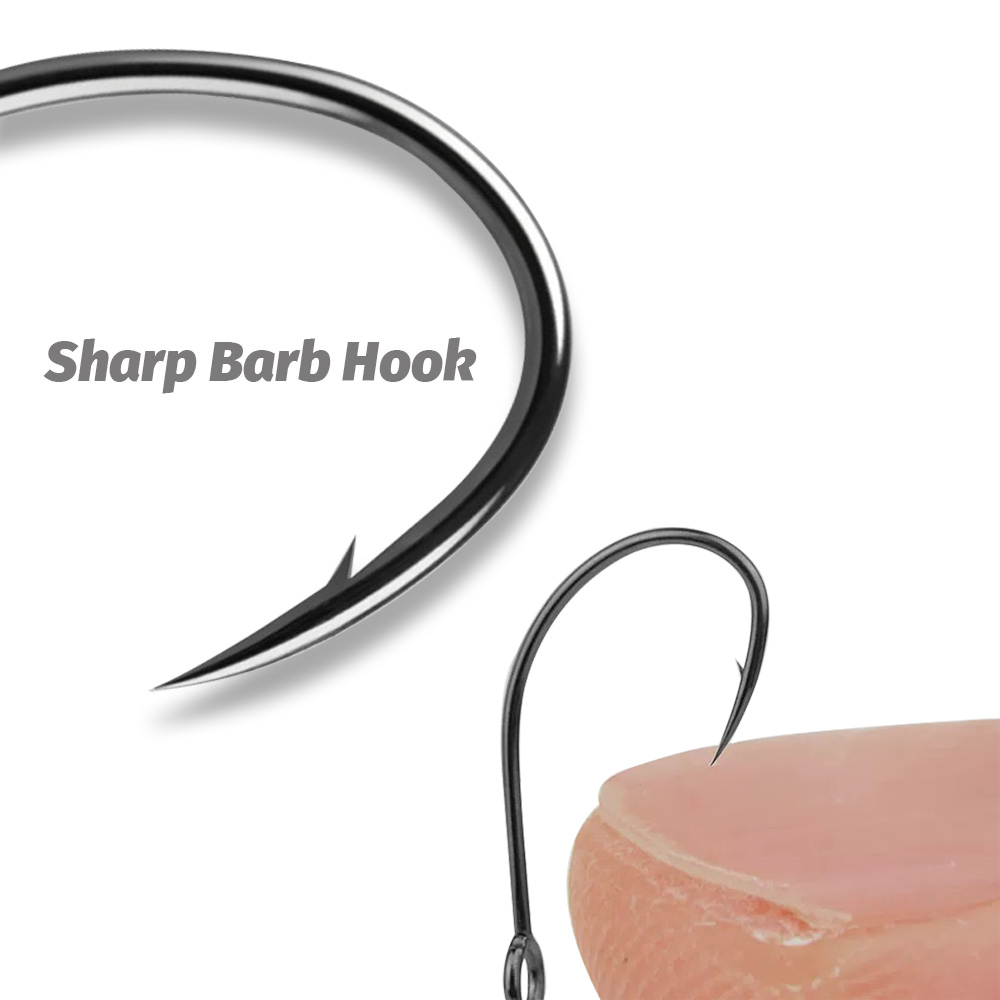 20 個ビッグリングシングルフック 2 #   4 #    - Fishing Hook Circle のレビューと価格