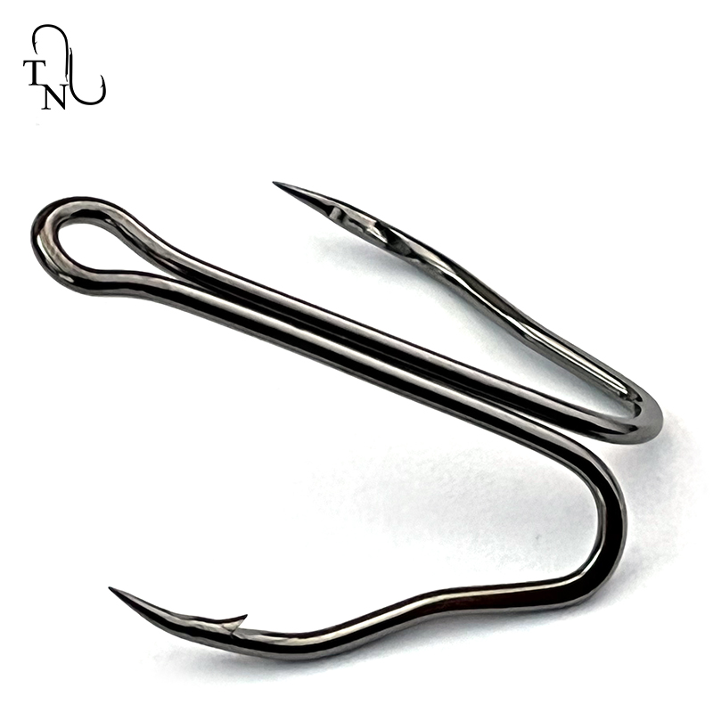 TN112 10 個 3551 高品質ダブル釣りフック高炭素 - Fishing Hook Offset のレビューと価格