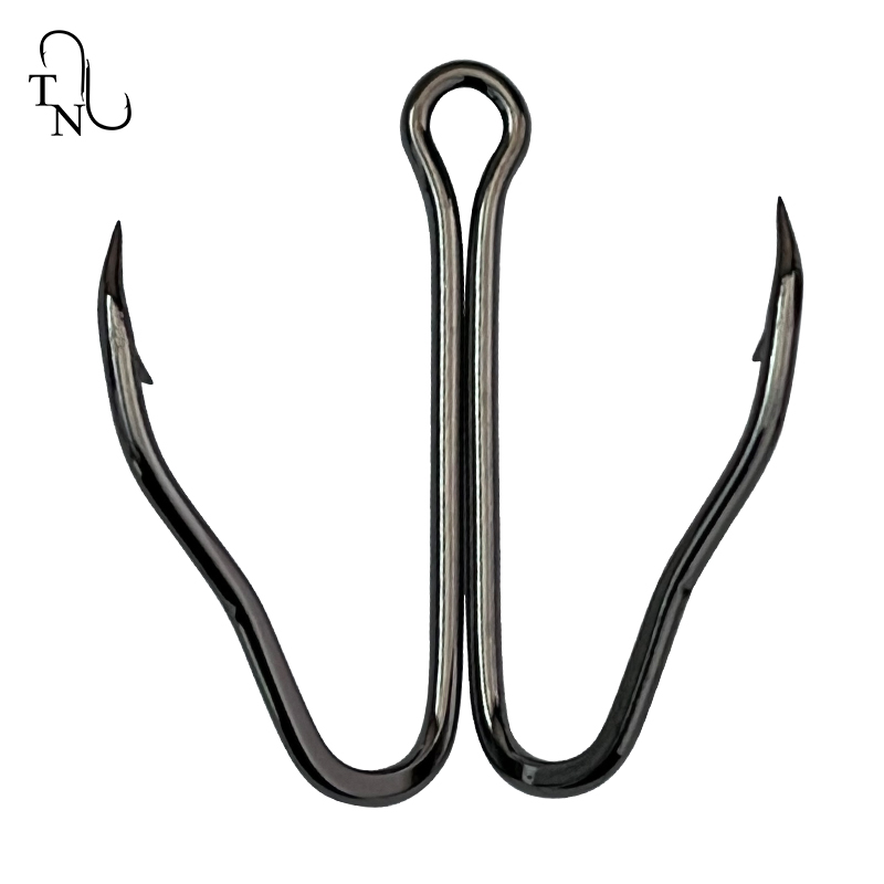TN112 10 個 3551 高品質ダブル釣りフック高炭素 - Fishing Hook Offset のレビューと価格