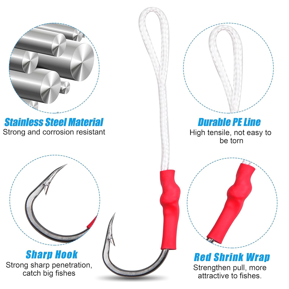 スロージギング,キャスティング,マグロ,ビッグプレイ用の釣り - Fishing Hook Offset のレビューと価格