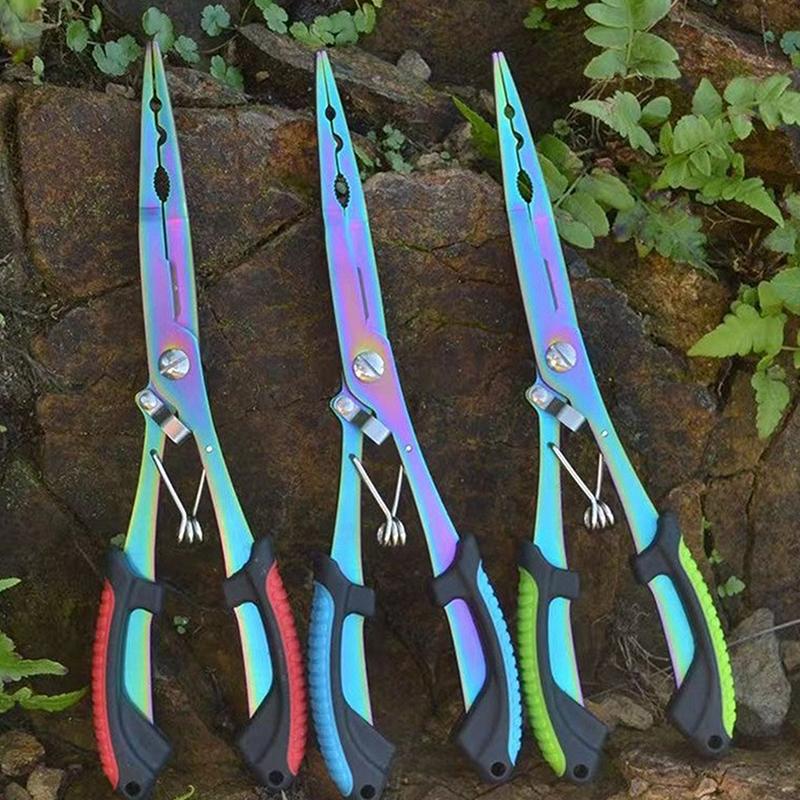 ステンレス鋼製延長フィッシングプライヤー、滑り止めハンドル、 - Fishing Hook Sharpener のレビューと価格