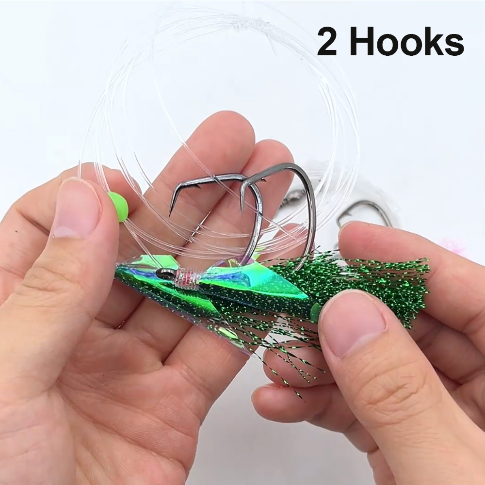 Bimoo 10パック 海水釣り用サビキ仕掛け 2/3フック - Fishing Hook Size のレビューと価格