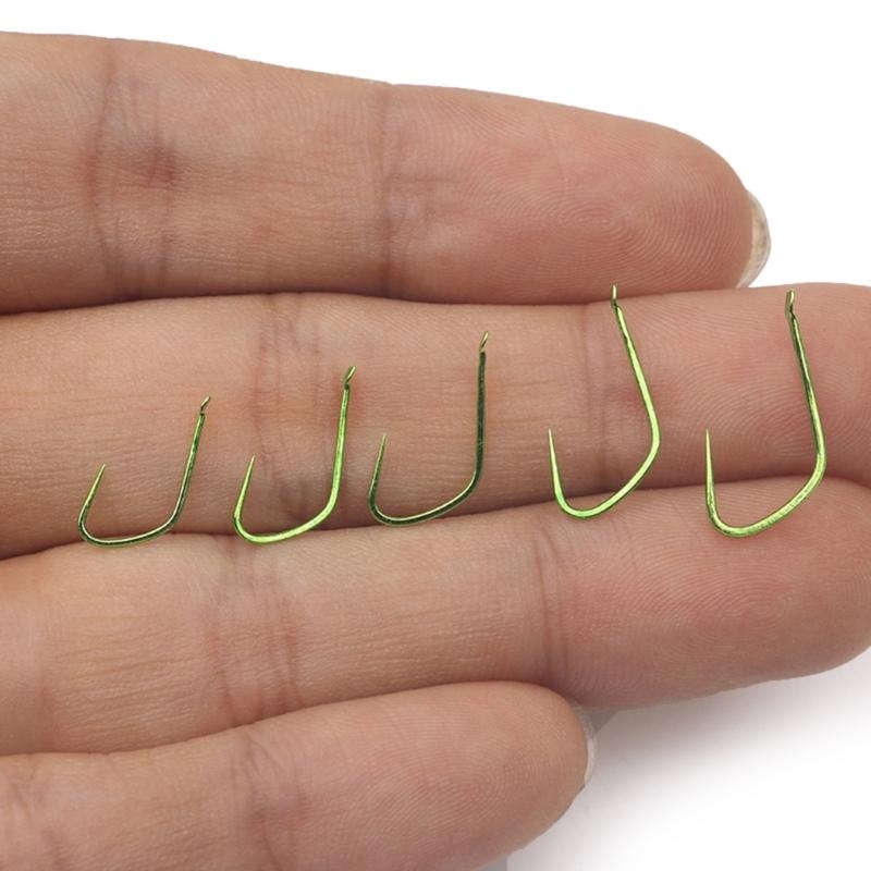 50 個ロングハンドル小魚フック薄いストリップバーブレス釣り - Fishing Hook Circle のレビューと価格