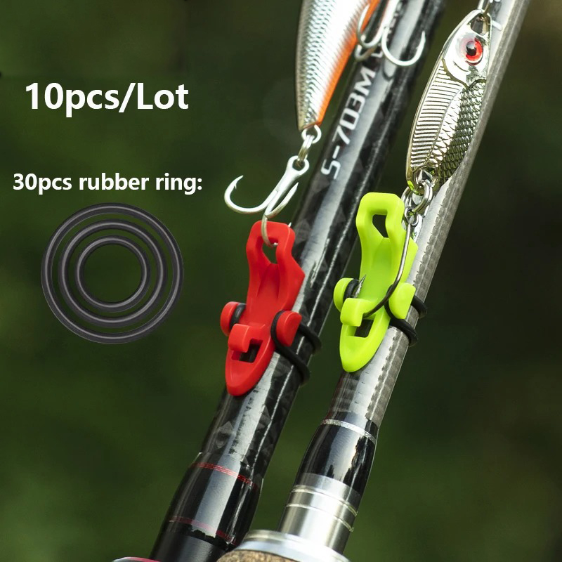 1-10 個釣り竿ポールフックキーパールアーベイトホルダール - Fishing Hook Box のレビューと価格