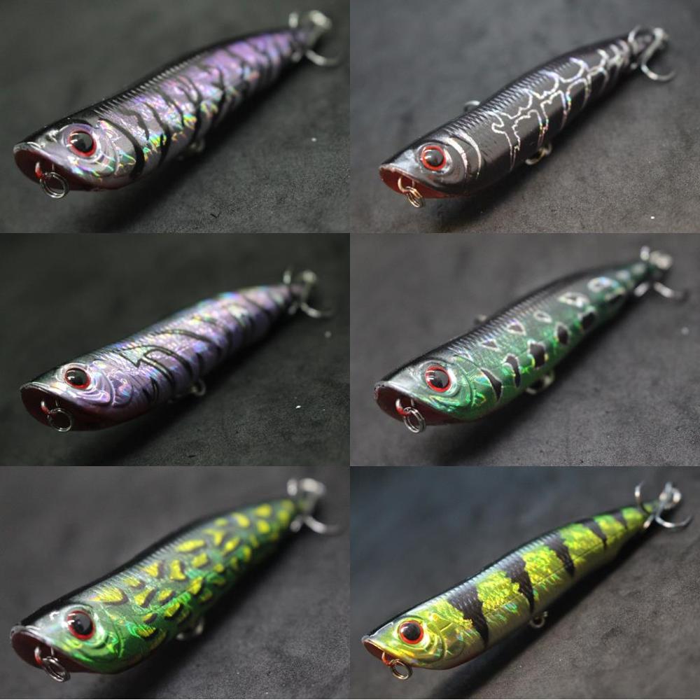 wLure フィッシングルアー トップウォーター ポッパー  - Fishing Hook Treble のレビューと価格