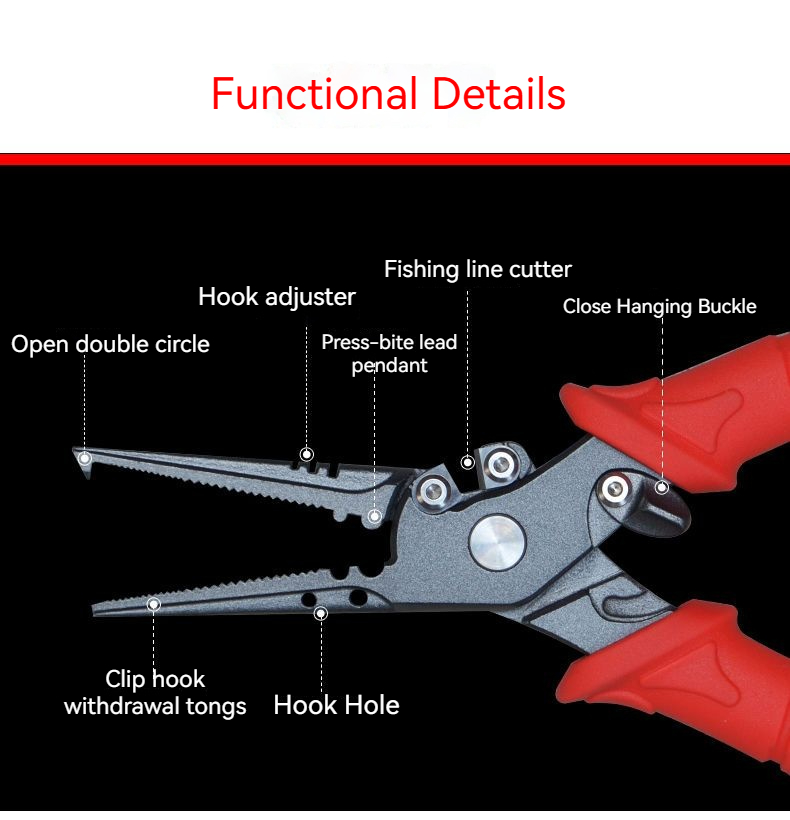 高精度の多機能釣りペンチ,釣り針ペンチ,魚制御ツール,釣り糸 - Fishing Hook Stainless Steel のレビューと価格