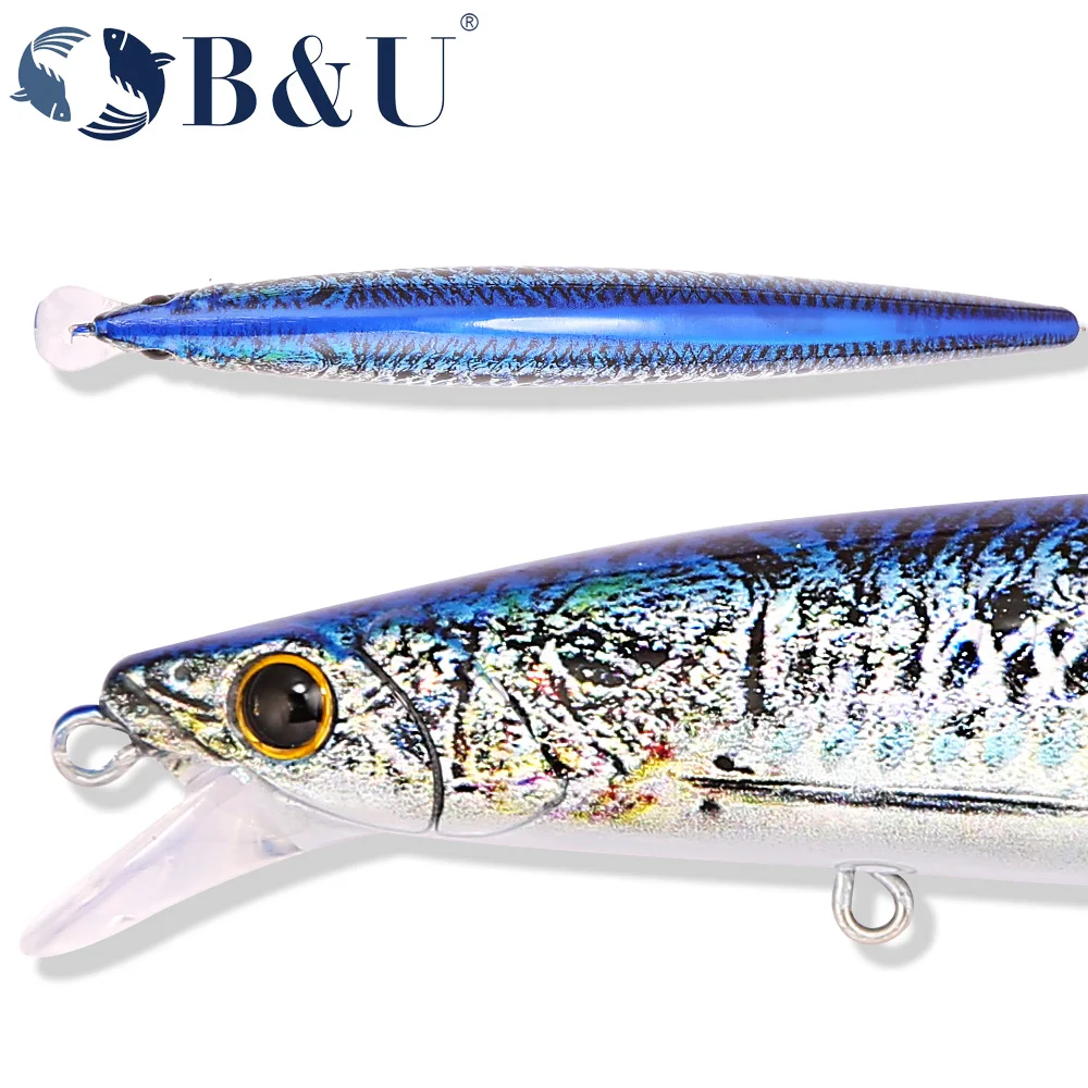 B&U 163mm/33.5g フローティングロングキャステ - Fishing Hook Treble のレビューと価格