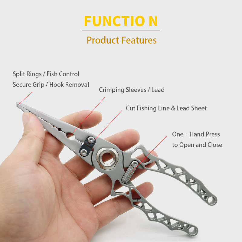 ポータブルステンレス鋼釣り用プライヤー多機能PEラインはさみ - Fishing Hook Stainless Steel のレビューと価格