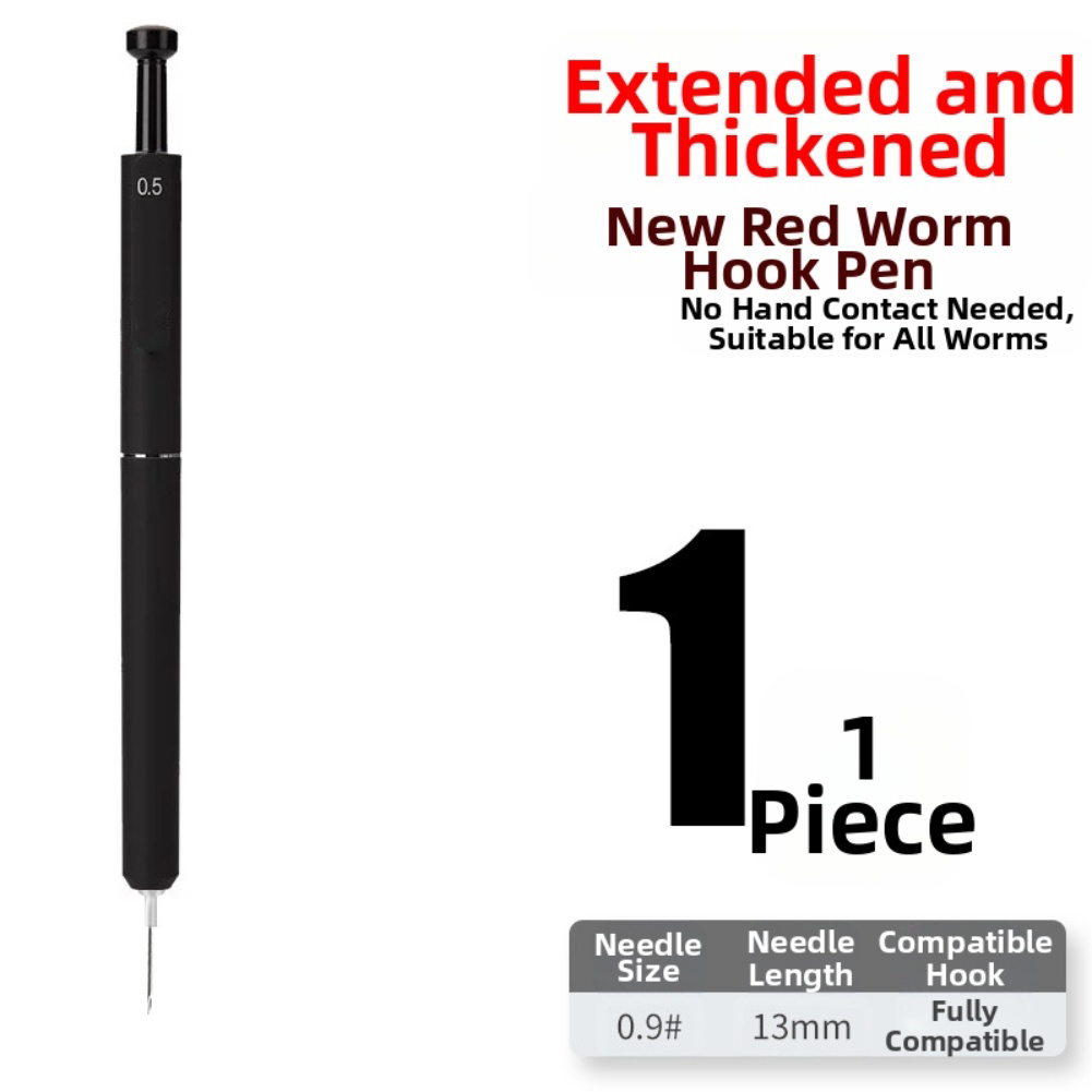 釣り針サイズ4～7用の赤いワーム用餌付け装置、プラスチック製 - Fishing Hook Size のレビューと価格