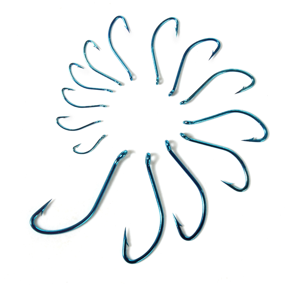 高炭素鋼釣り針,鯉釣りアクセサリー,青色,2 #-15 #, - Fishing Hook Circle のレビューと価格