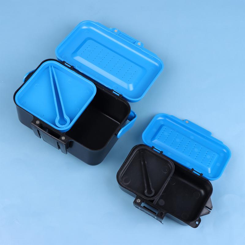 ポータブル釣り用ルアーボックスケース、活餌、フック、ミミズ用 - Fishing Hook Box のレビューと価格