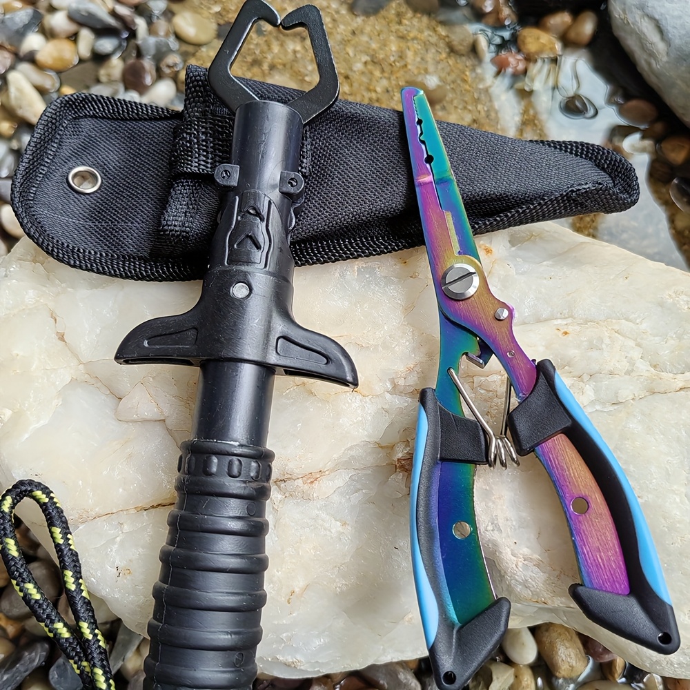 釣り用プライヤーとグリッパーセット、魚の口掴み器、釣り用プラ - Fishing Hook Stainless Steel のレビューと価格