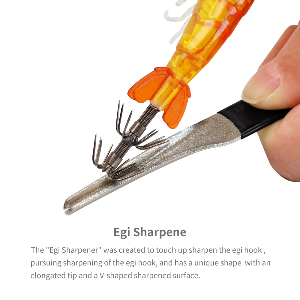 4in1 エギ釣りキット リトラクター 100cm テープメ - Fishing Hook Sharpener のレビューと価格