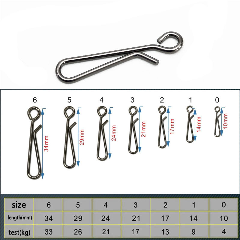 100 個海水釣りステンレス鋼オープンアイぶら下げスナップク - Fishing Hook Stainless Steel のレビューと価格