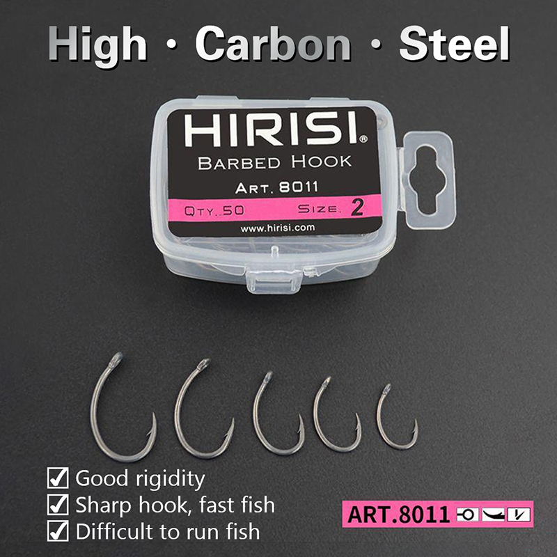 {YY30} ヒリシ 50個入り 箱入りフック バーブ付きマ - Fishing Hook Box のレビューと価格