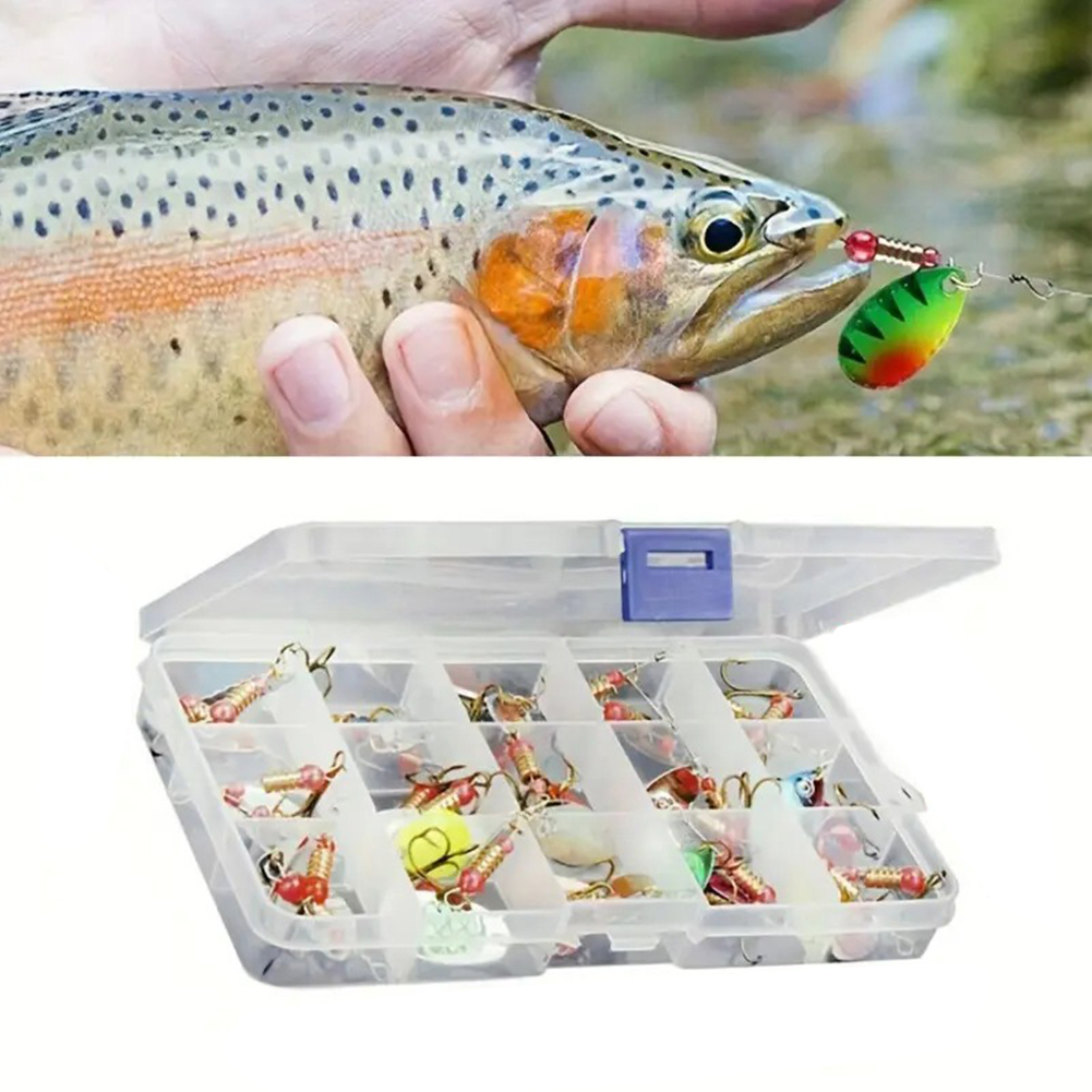 30個入りメタルスプーンスピナーフィッシングルアー、トレブル - Fishing Hook Treble のレビューと価格