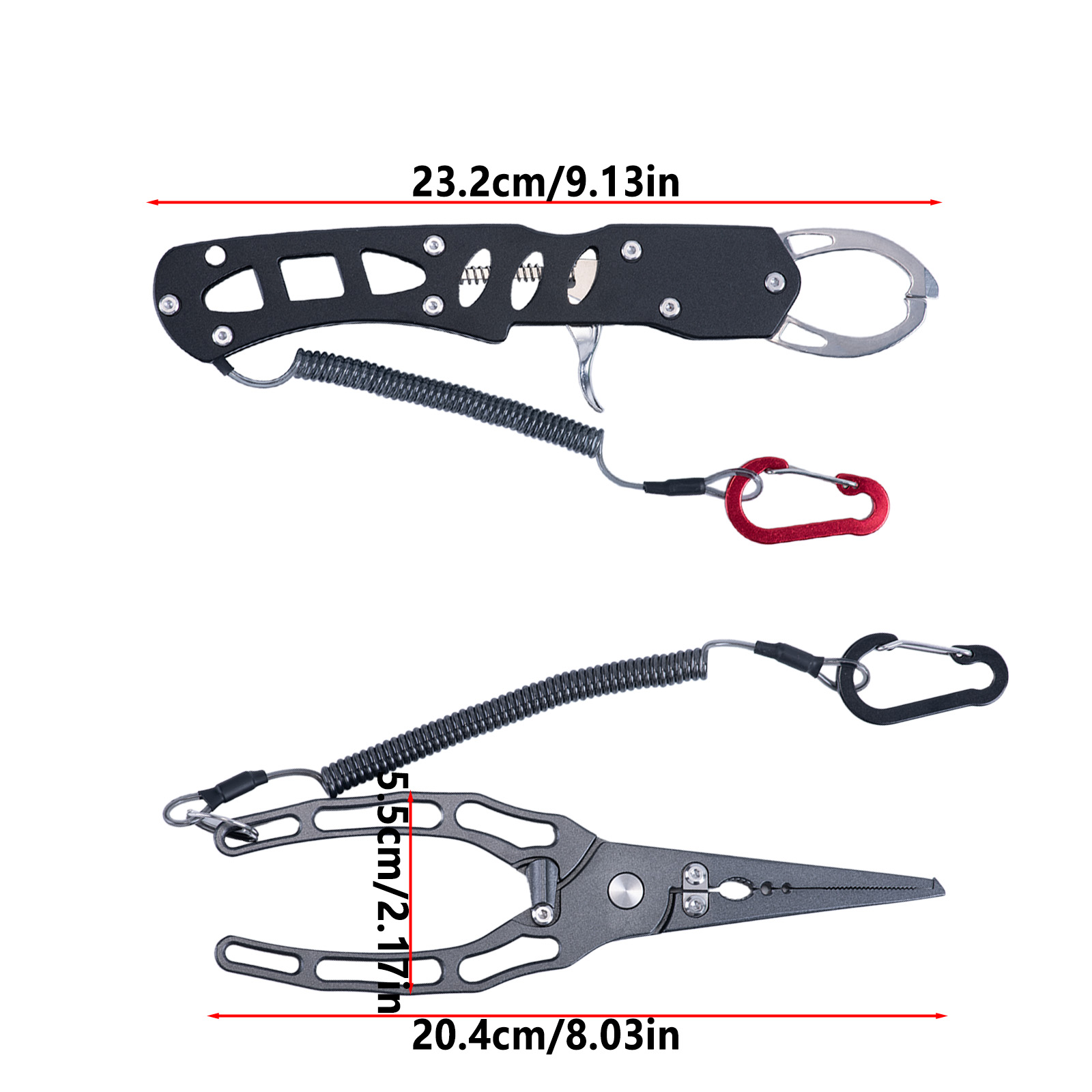 釣り用プライヤーとフィッシュグリッパーのコンボキット、錆びな - Fishing Hook Sharpener のレビューと価格
