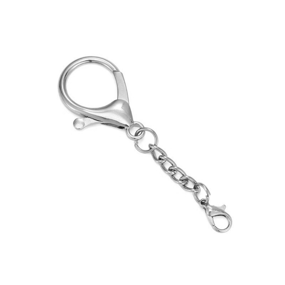 10 個シルバーカラー大型ロブスタークラスプ合金キーホルダー - Fishing Hook Size のレビューと価格